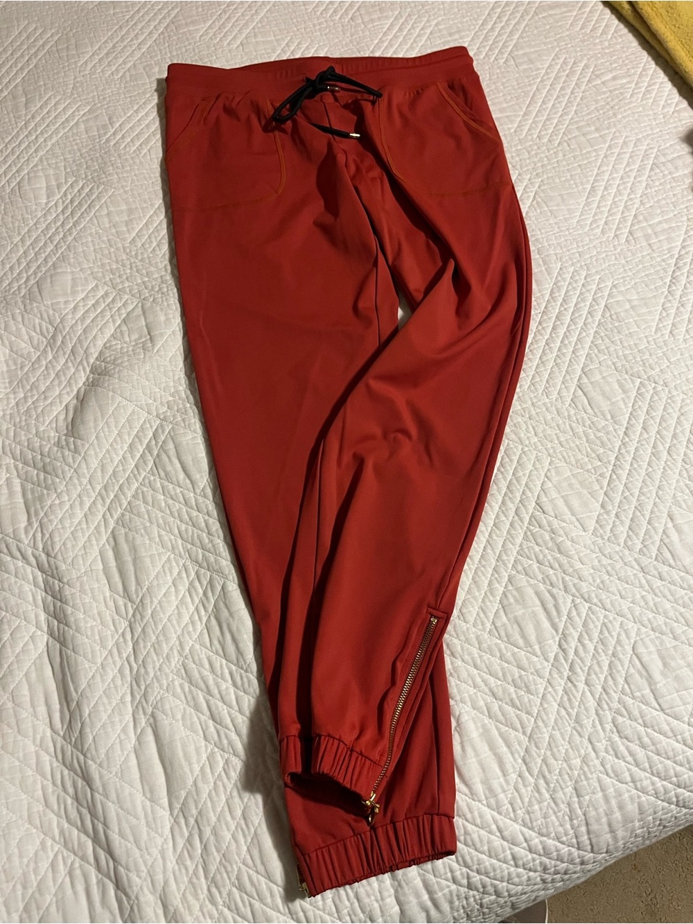 Canyon Color Drawstring Joggers with Zipper Ankles